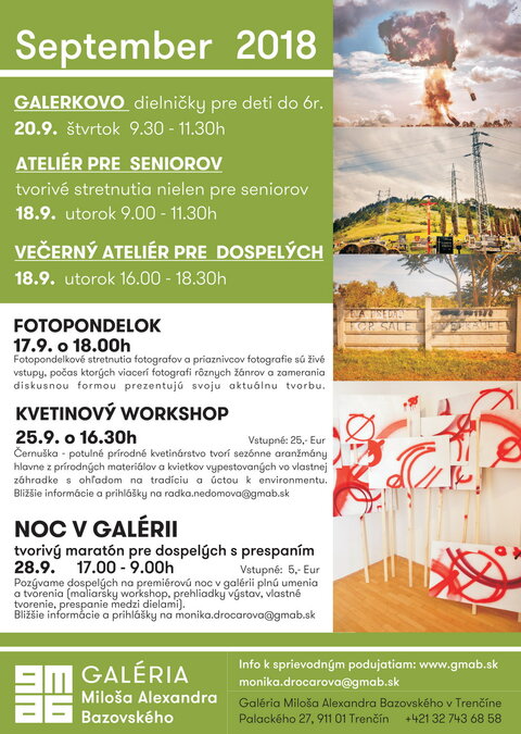 Sprievodné podujatia GMAB v septembri 2018 Sprievodné podujatia GMAB v septembri 2018
