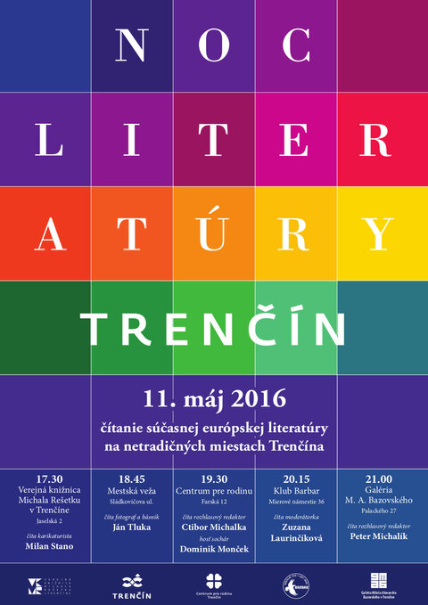 Noc literatúry - večerné čítanie v galérii