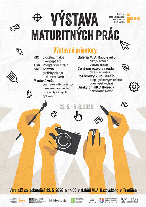 Výstava maturitných prác ŠUP Trenčín