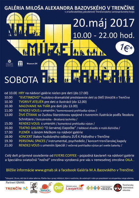 Pozývame Vás na Noc múzeí a galérii 2017 Pozývame Vás na Noc múzeí a galérii 2017