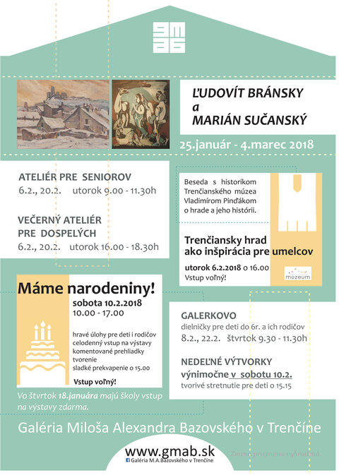 Pozývame Vás na tvorivé podujatia v mesiaci február Pozývame Vás na tvorivé podujatia v mesiaci február