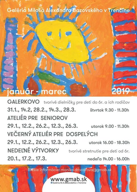 Pozývame Vás na sprievodné podujatia január-marec Pozývame Vás na sprievodné podujatia január-marec