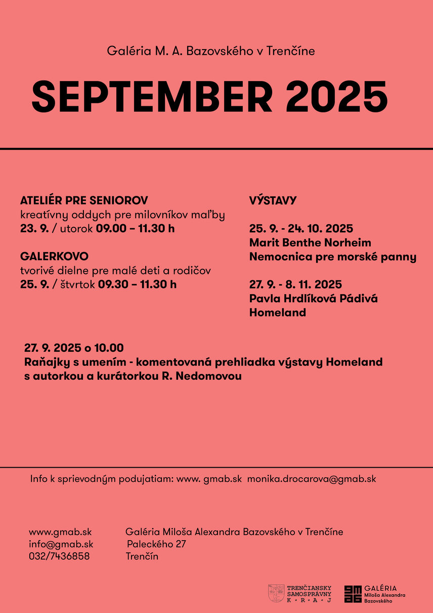 Pozývame Vás na sprievodné podujatia v mesiaci september