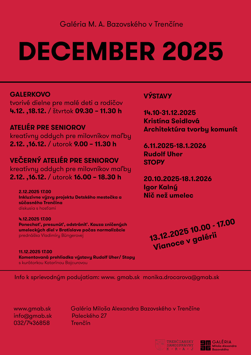 Pozývame Vás na sprievodné podujatia v mesiaci december