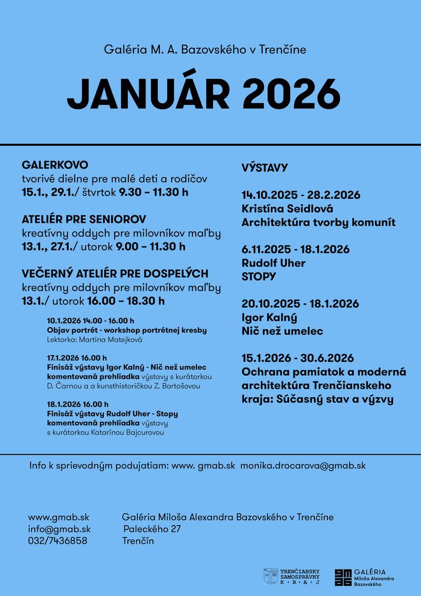 Pozývame Vás na sprievodné podujatia v mesiaci Január