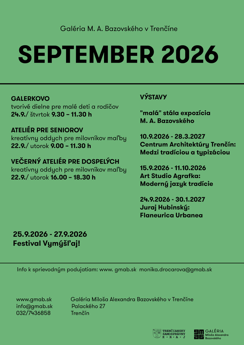 Pozývame Vás na sprievodné podujatia v mesiaci september