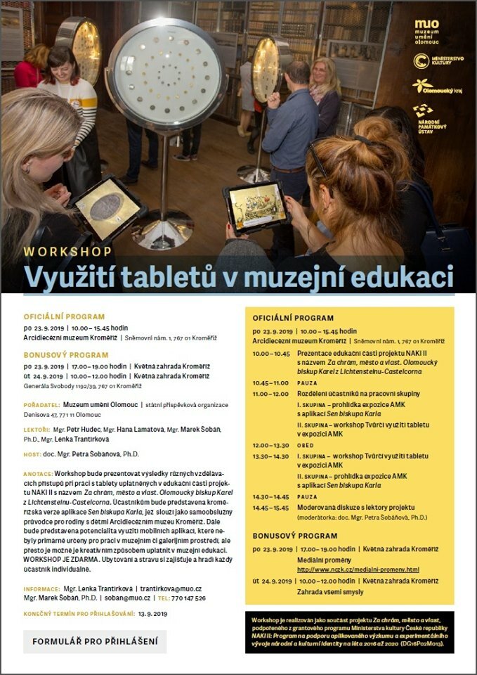 Workshop "Využití tabletů v muzejní edukaci"