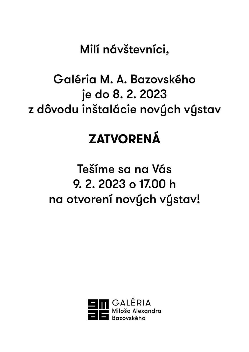 Galéria je zatvorená