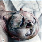 Autoportrét mŕtvoly, olej na plátne, 30x30, 2006