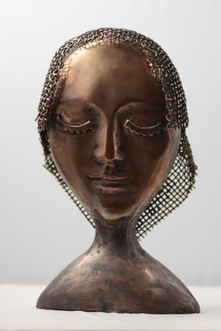 Igor Mosný: Hlava 2008. Bronz, v 31 cm