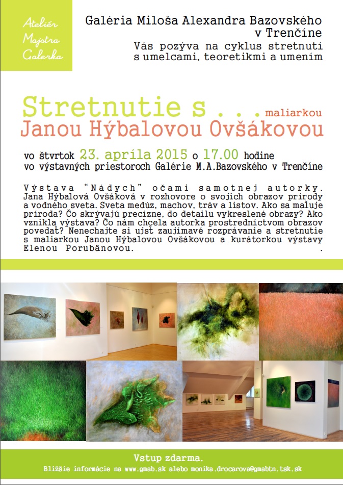 Stretnutie s... Jana Hýbalová Ovšáková