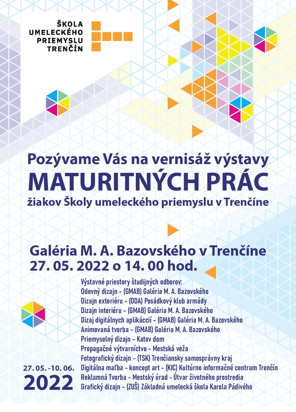 Vernisáž maturitných prác Vernisáž maturitných prác