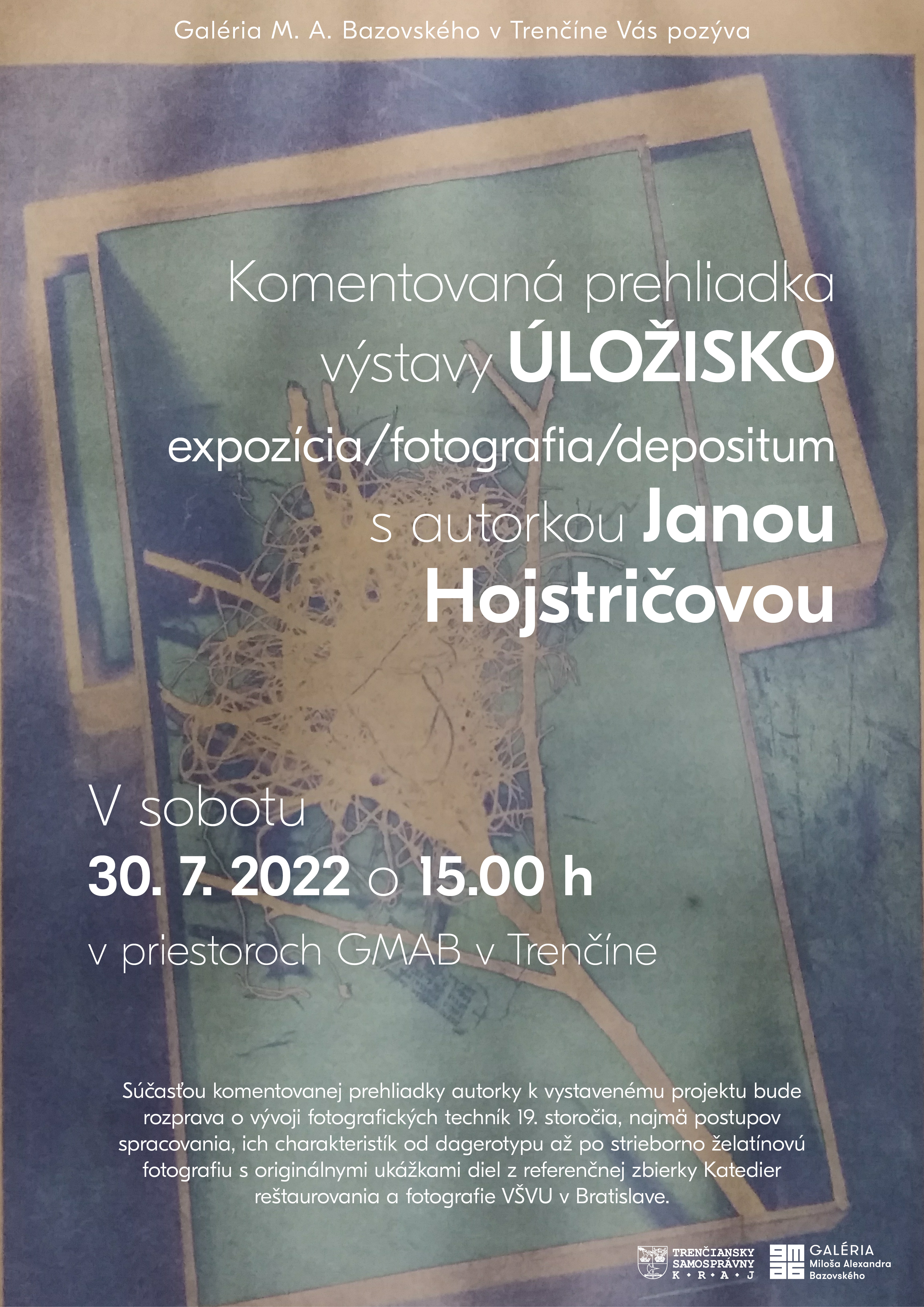 Komentovaná prehliadka výstavy Úložisko Komentovaná prehliadka výstavy Úložisko